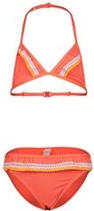 Triangel bikini met ruches oranje