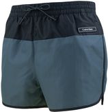 Zwemshort color block small logo grijs