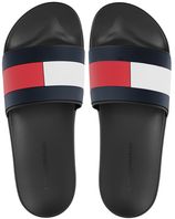 Slippers essential flag zwart