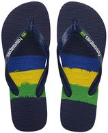 Teenslippers brasil tech blauw
