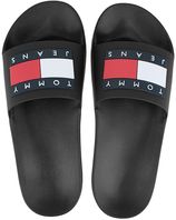 Tommy jeans slippers flag zwart II