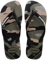 Teenslippers top camu groen