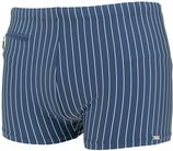 Rits zwemboxer retro stripe blauw