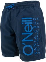 Jongens cali zwemshort logo blauw III