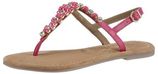 Sandalen zomerschoen, sandaal, blokhak, met steentjesversiering