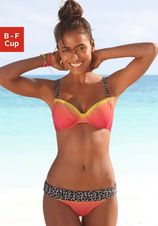 Beugelbikini met trendy details voorzien van luipaardprint