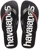 Teenslippers logomania zwart