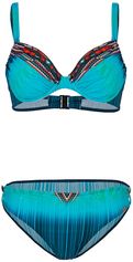 Bikini in een zomerse kleurenmix Turquoise