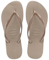 Dames teenslippers slim ros&eacute;goud