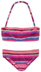 Bandeaubikini Lux Kids met abstracte print