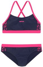 Bustierbikini met geometrische gedessineerde inzetten