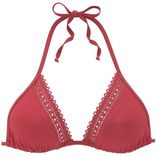 Triangel-bikinitop Aiko met gehaakte look