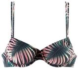 Bikinitop met beugels Reese met palm print