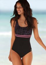 Badpak met trendy logoprint en modellerend effect