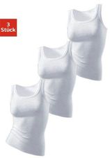 Tanktop Zonder zijnaden van zachte ribkwaliteit van katoen (Set van 3)