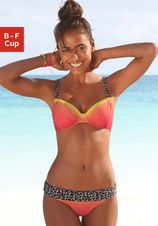 Beugelbikini met trendy details voorzien van luipaardprint