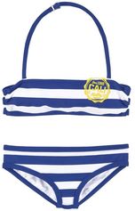 Bandeaubikini met trendy strepen