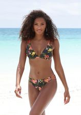 Triangel-bikinitop Tahiti met contrastkleurige details