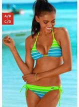 Triangelbikini met kleurverloop, verstelbaar top, met uitneembare cups