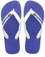 Teenslippers brasil logo blauw