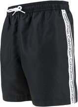 Jongens zwemshort tape logo zwart