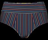 Holi vintage high waist bikini slip | dark blue rainbow