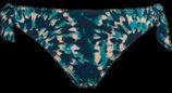 Lotus tie and bow bikini slip | blue and green dye