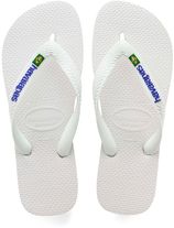 Teenslippers brasil logo wit