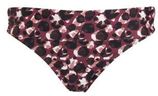 Omslag bikinibroekje donkerroze/zwart/wit