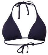 Women Beach voorgevormde triangel bikinitop donkerblauw
