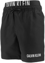 Intense power jongens zwemshort double waistband corner logo zwart