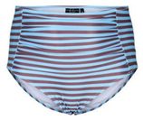 High waist bikinibroekje STENNA lichtblauw/bruin