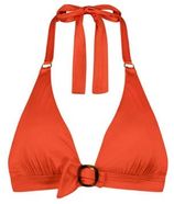 Voorgevormde halter bikinitop oranje