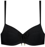 Niet-voorgevormde beugel bikinitop zwart