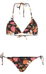 Voorgevormde triangel bikini Capri Bondey zwart/oranje/roze