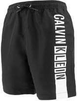 Jongens intense power zwemshort side logo zwart