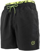 Zwemshort double waistband zwart