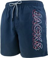 Zwemshort double logo blauw II