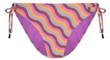Strik bikinibroekje roze/lichtblauw/oranje