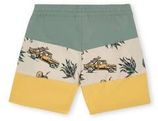 Zwemshort Cali Block groen/geel/beige