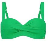 TC WOW voorgevormde beugel bikinitop met textuur groen