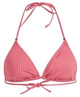 Voorgevormde triangel bikinitop MIXADELIA met ribstructuur roze