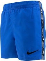 Jongens zwemshort tape logo blauw