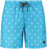 Zwemshort scratch palm blauw