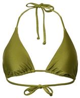 Women Beach voorgevormde triangel bikinitop groen