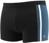 Zwemboxer basic stripe zwart