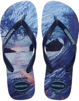 Teenslippers hype sunset blauw
