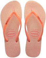 Dames teenslippers slim glitter iridescent roze