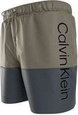 Zwemshort color block groen & grijs