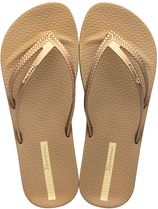 Dames teenslippers anatomic bossa soft goud